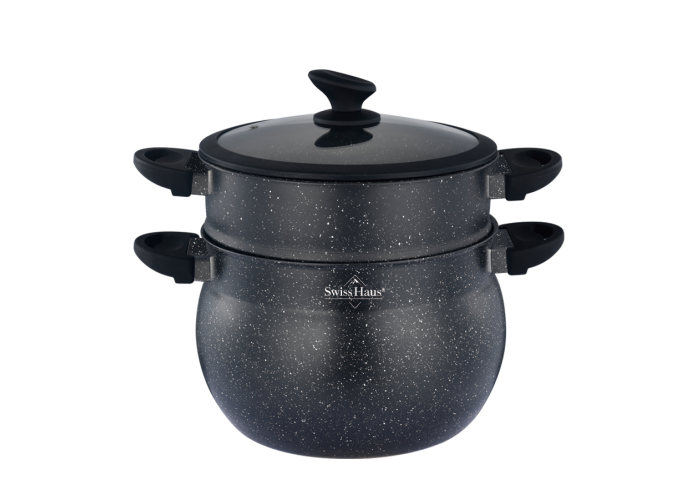 Swiss Haus - Couscous Dampgryde ø24cm / 9 L - Alle typer komfur - "Lausanne Collection"