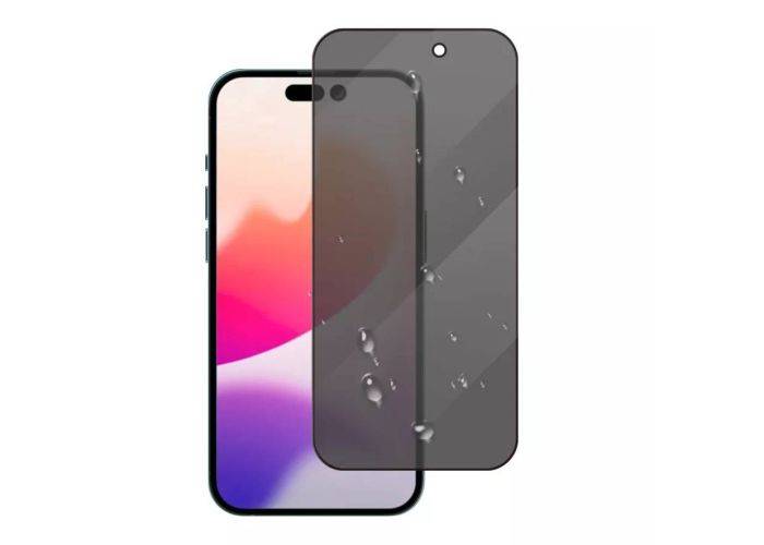 iPhone 14 Pro - Azmaro hærdet beskyttelsesglas - Privacy - Sæt med 2 stk.