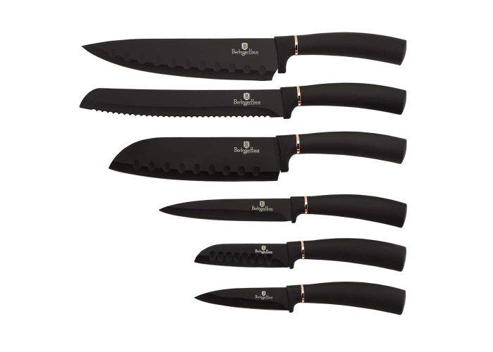 Berlinger Haus - Knivsæt i 6 dele - Rustfrit stål & non-Slip - Black Rose Edition