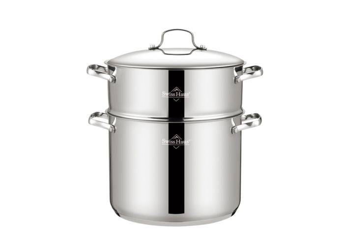 Swiss Haus- Dampgryde  Ø26cm / 14L - Cool touch - Rustfrit stål