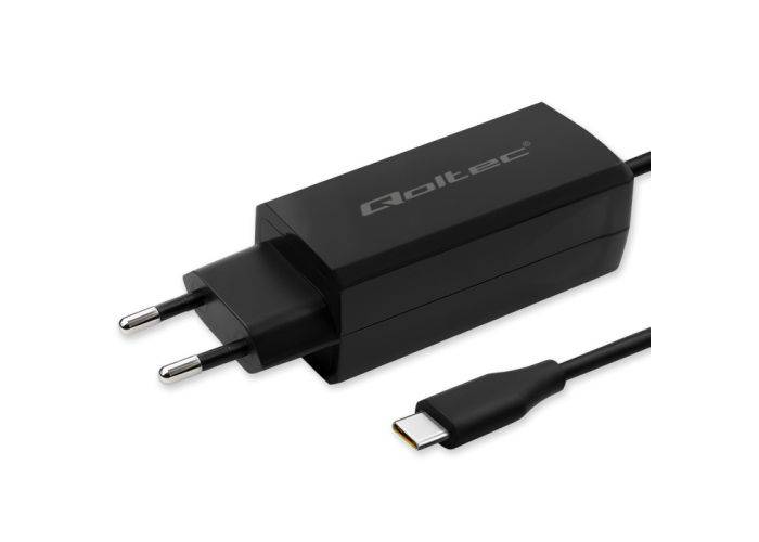 USB-C PD strømforsyning / oplader GaN 65W med strømkabel - MacBook / Laptop