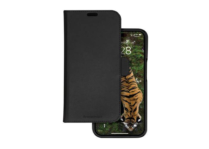 iPhone 15 Pro - dbramante1928 Lynge 2-i-1 ægte læder cover - Sort