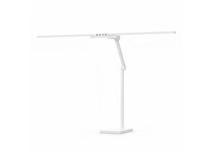 Transformbar Skrivebordslampe - Med svingarm og Square Base - 1600 Lumen - Hvid