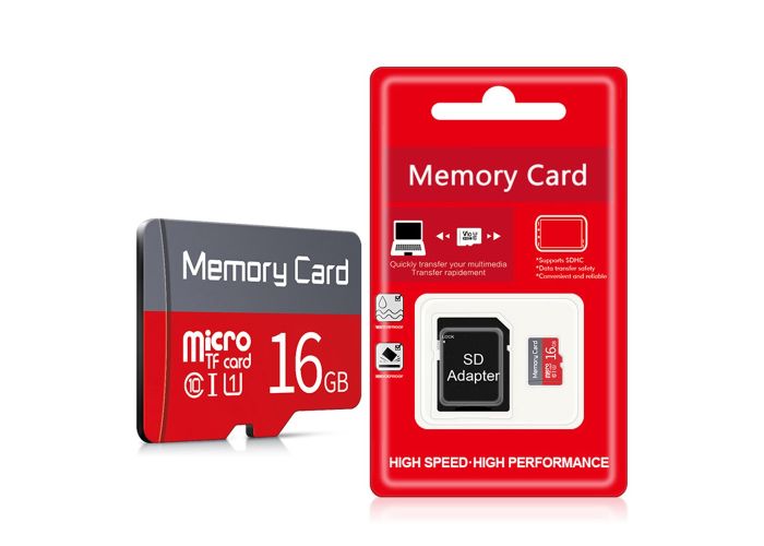 16GB MicroSD TF Hukommelseskort Class 10 - inkl. SD kort Adapter