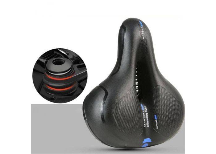 Cykelsadel - Ergonomisk design med anti-slip og memoryskum - Blå