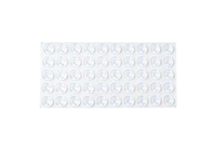 Selvklæbende gummidutter / Anslagsdæmpere ø13 x 5,5mm - Sæt med 50 stk.