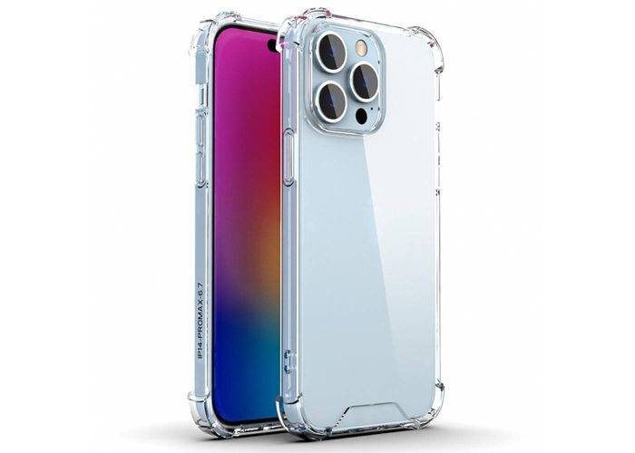 iPhone 14 Pro - Shockproof Hybrid cover - Transparent