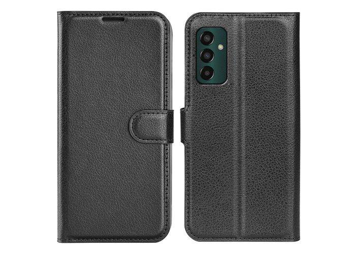 Samsung Galaxy M13 4G - Læder cover / pung - Sort