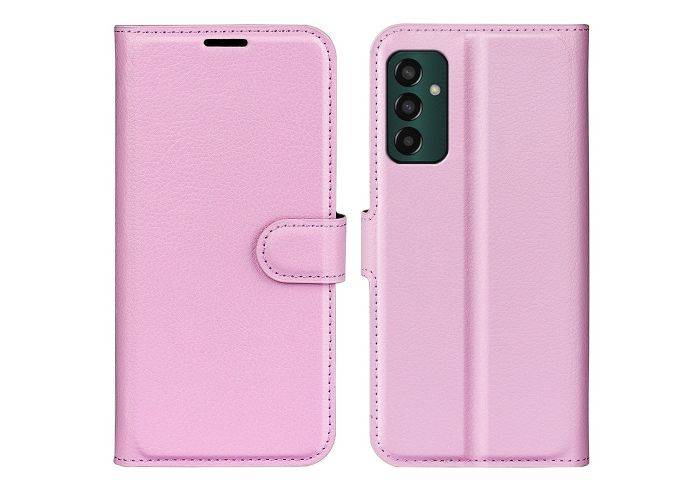 Samsung Galaxy M13 4G - Læder cover / pung - Pink
