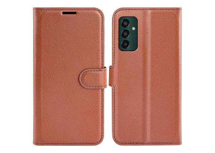 Samsung Galaxy M13 4G - Læder cover / pung - Brun