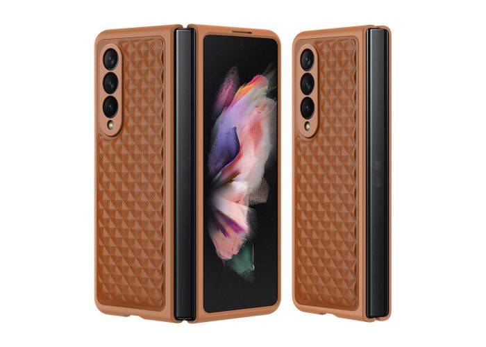 Samsung Galaxy Z Fold4 5G - DUX DUCIS Venice ægte cover - Brun