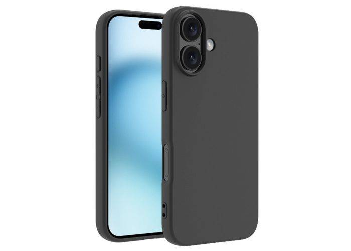 iPhone 16 - Slim gummi cover - Sort