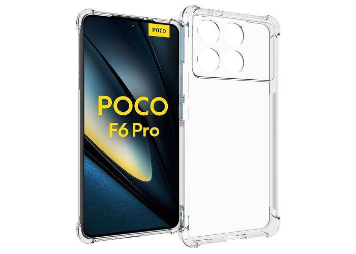 Xiaomi Poco F6 Pro 5G - Shockproof gummi cover - Transparent