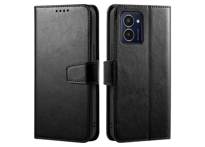 HMD Pulse / Pulse Plus - Læder cover / pung - Sort