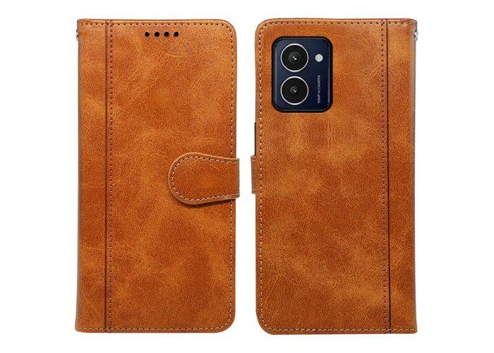 HMD Pulse / HMD Pulse Plus - Læder cover / pung - Gul