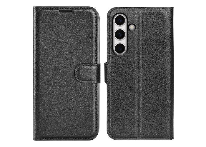 Samsung Galaxy S24 FE - Læder cover / pung - Sort