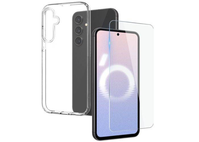 Samsung Galaxy S24 FE - NORTHJO gummi cover - Inkl. Hærdet beskyttelsesglas