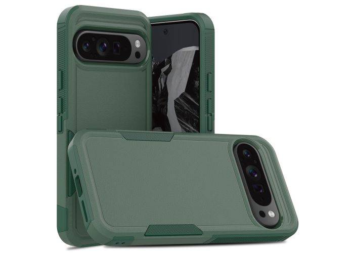 Google Pixel 9 Pro XL - Shockproof Hybrid cover - Mørkegrøn