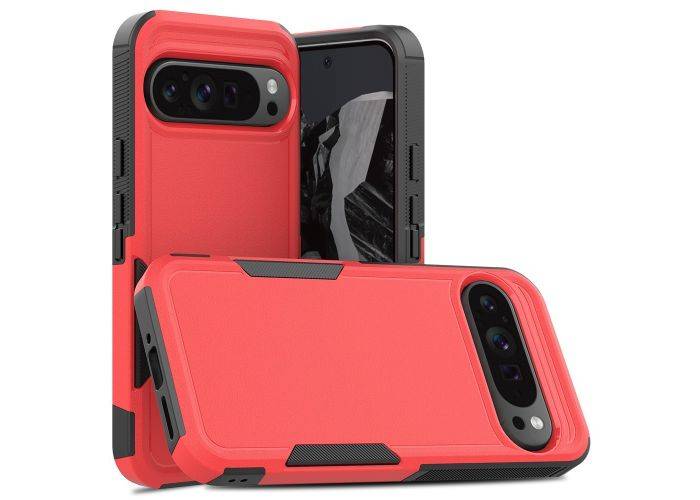 Google Pixel 9 Pro XL - Shockproof Hybrid cover - Rød