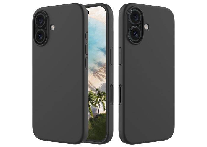 iPhone 16 - Azmaro Tyndt Silikone cover - Sort