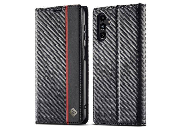 Samsung Galaxy S24 FE - LC.IMEEKE flip læder cover - Børstet design - Vertical