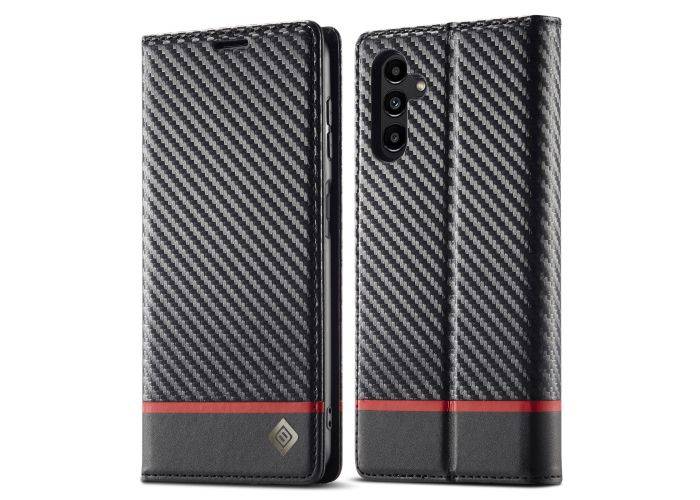 Samsung Galaxy S24 FE - LC.IMEEKE flip læder cover - Børstet design - Horizontal