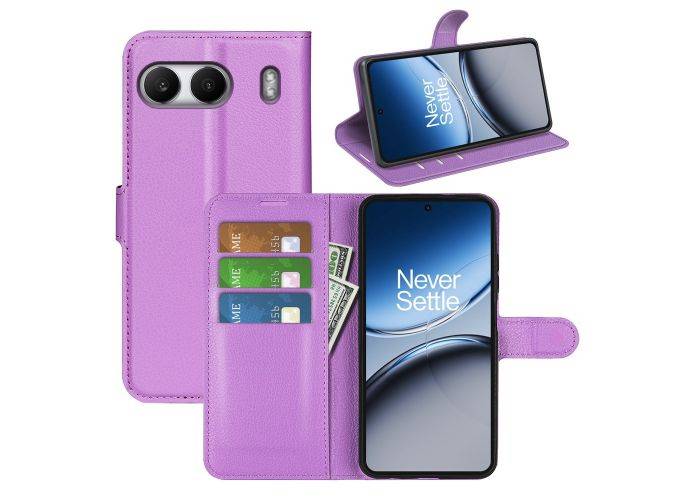 OnePlus Nord 4 - Læder cover / pung - Lilla