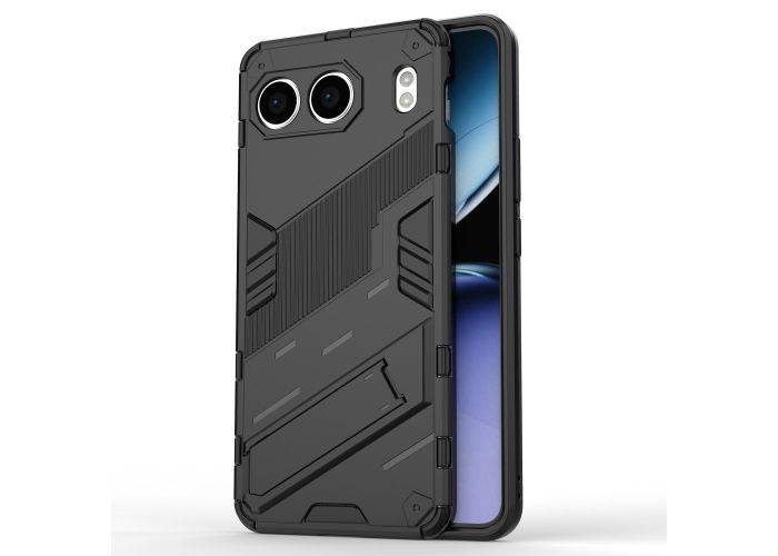 OnePlus Nord 4 - Shockproof Hybrid cover med kickstand - Sort