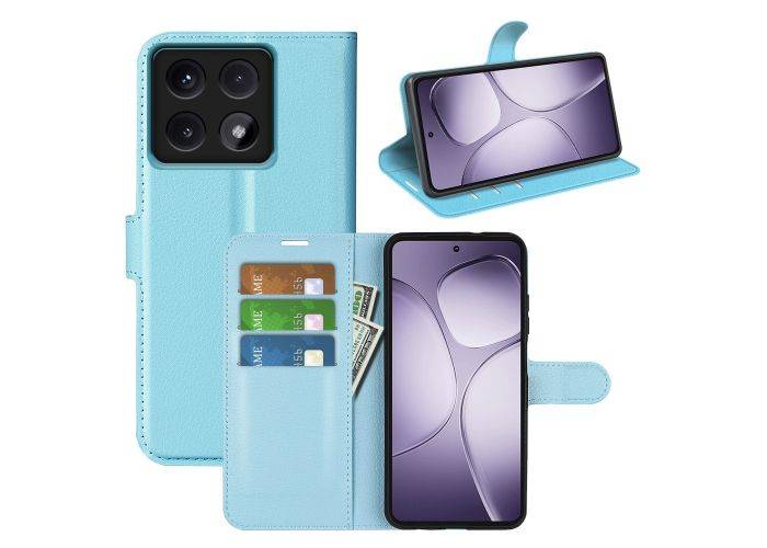 Xiaomi 14T Pro - Læder cover / pung - Blå