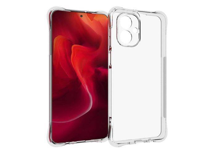 Motorola G55 5G - Schokproof gummi cover - Transparent