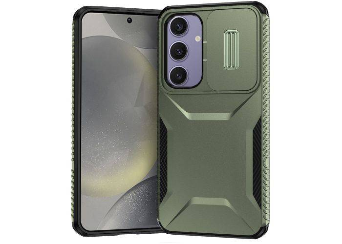 Samsung Galaxy S24 FE - SLIDE shockproof Hybrid cover - Grøn