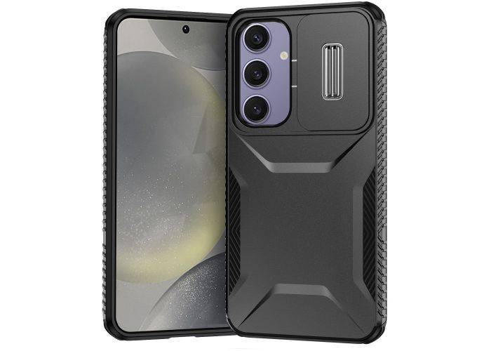 Samsung Galaxy S24 FE - SLIDE shockproof Hybrid cover - Sort