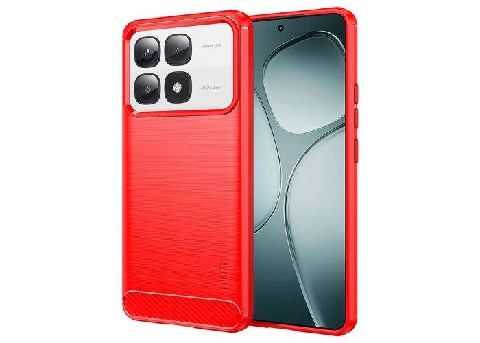 Xiaomi 14T Pro / 14T - MOFI gummi cover - Rød