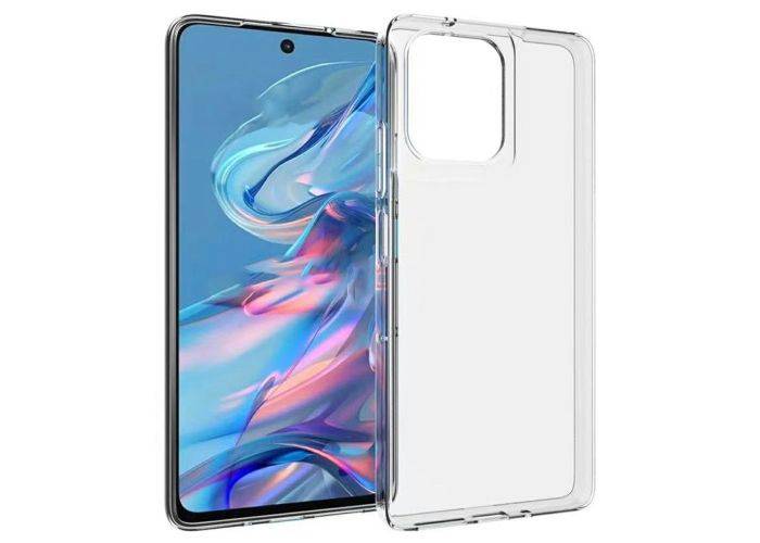 Motorola G75 - Shockproof gummi cover - Transparent
