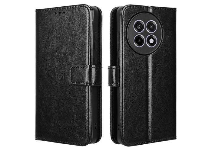 OnePlus 13R - Læder cover / pung - Sort