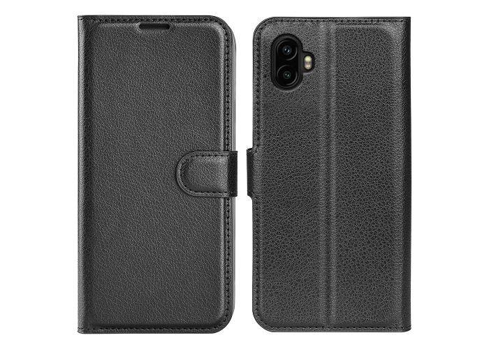 Samsung Galaxy XCover7 Pro - Læder cover / pung - Sort