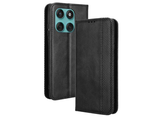 Motorola Edge 60 / Edge 60 Fusion - Læder cover / pung - Sort