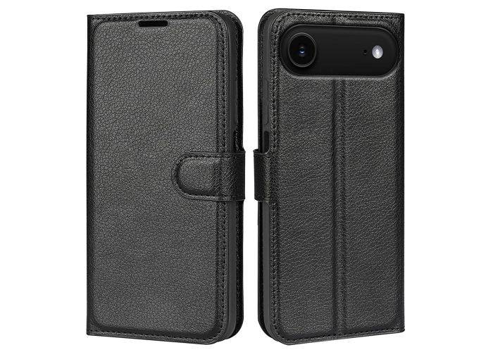 iPhone 17 Air - Læder cover / pung - Sort