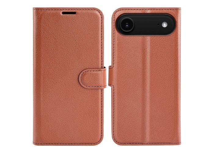 iPhone 17 Air - Læder cover / pung - Brun