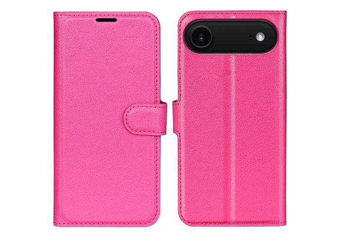 iPhone 17 Air - Læder cover / pung - Rosa