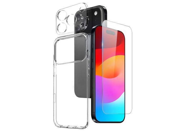 iPhone 17 Pro - NORTHJO gummi cover - Inkl beskyttelsesglas til skærm og kamera