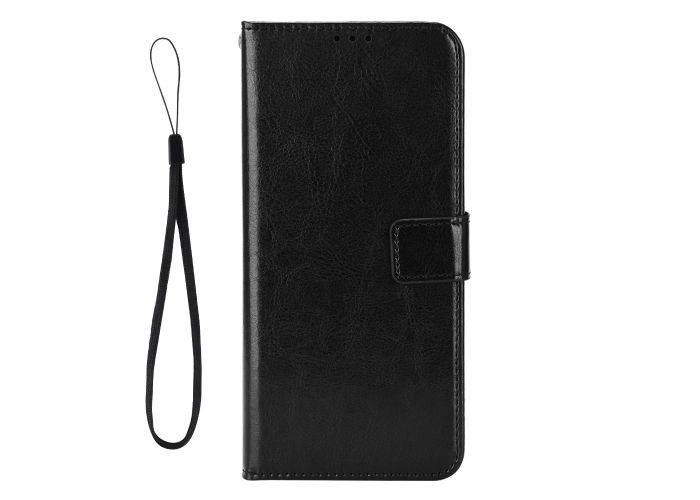 OnePlus Nord 5 - Læder cover med aftagelig strop - Sort
