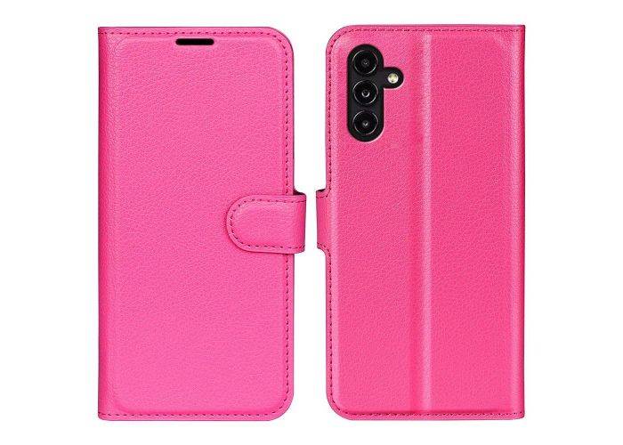 Samsung Galaxy A14 5G - Læder cover / pung - Rød