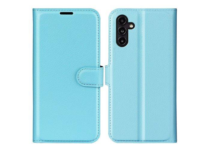 Samsung Galaxy A14 5G - Læder cover / pung - Blå