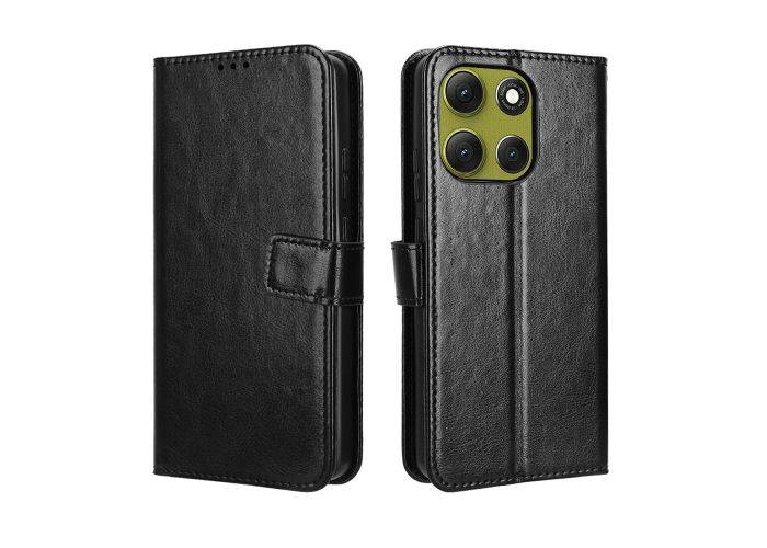 Motorola G86 Power - Læder cover / pung - Sort