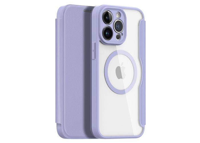 iPhone 14 Pro Max - Dux Ducis Skin X Pro Flip Magsafe cover - Lilla