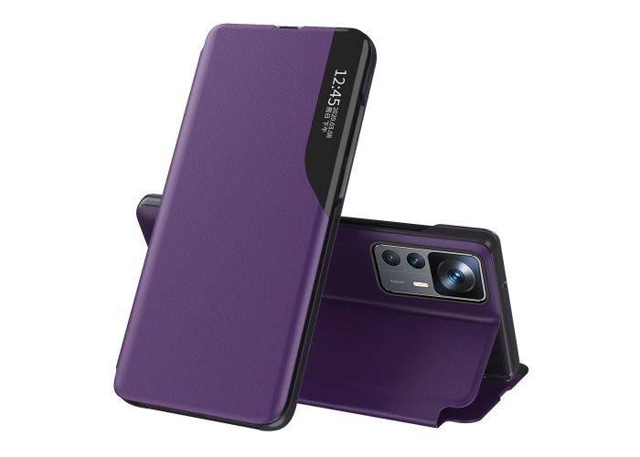 Xiaomi 12T 5G / 12T Pro 5G / Redmi K50 Ultra 5G - View Window læder cover - Lilla