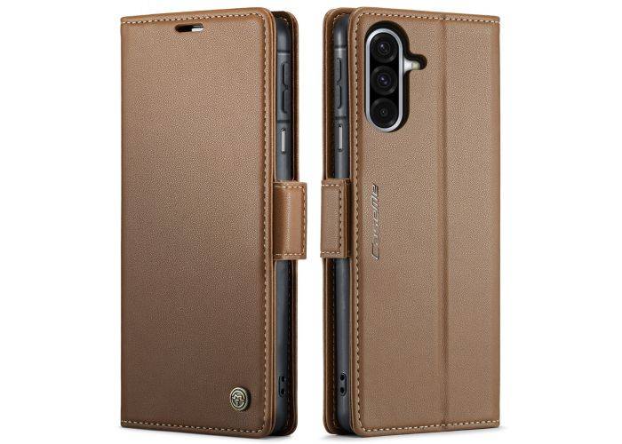 Samsung Galaxy A17 5G - CASEME RFID læder cover - Brun