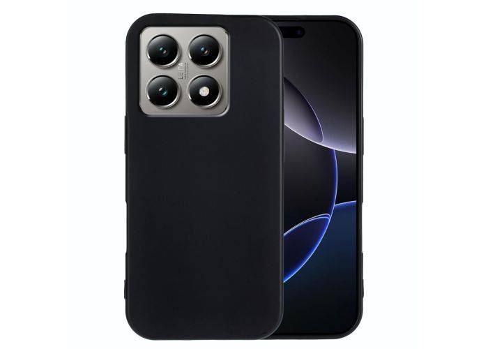 Xiaomi 15T Pro - Fleksibel gummi cover - Sort