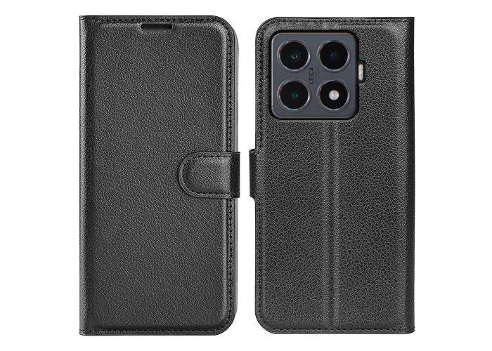 Xiaomi 15T Pro - Læder cover / pung - Sort